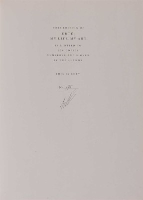 Эрте. Моя жизнь / Мое искусство. Автобиография. New York: E.P. Dutton, 1989.